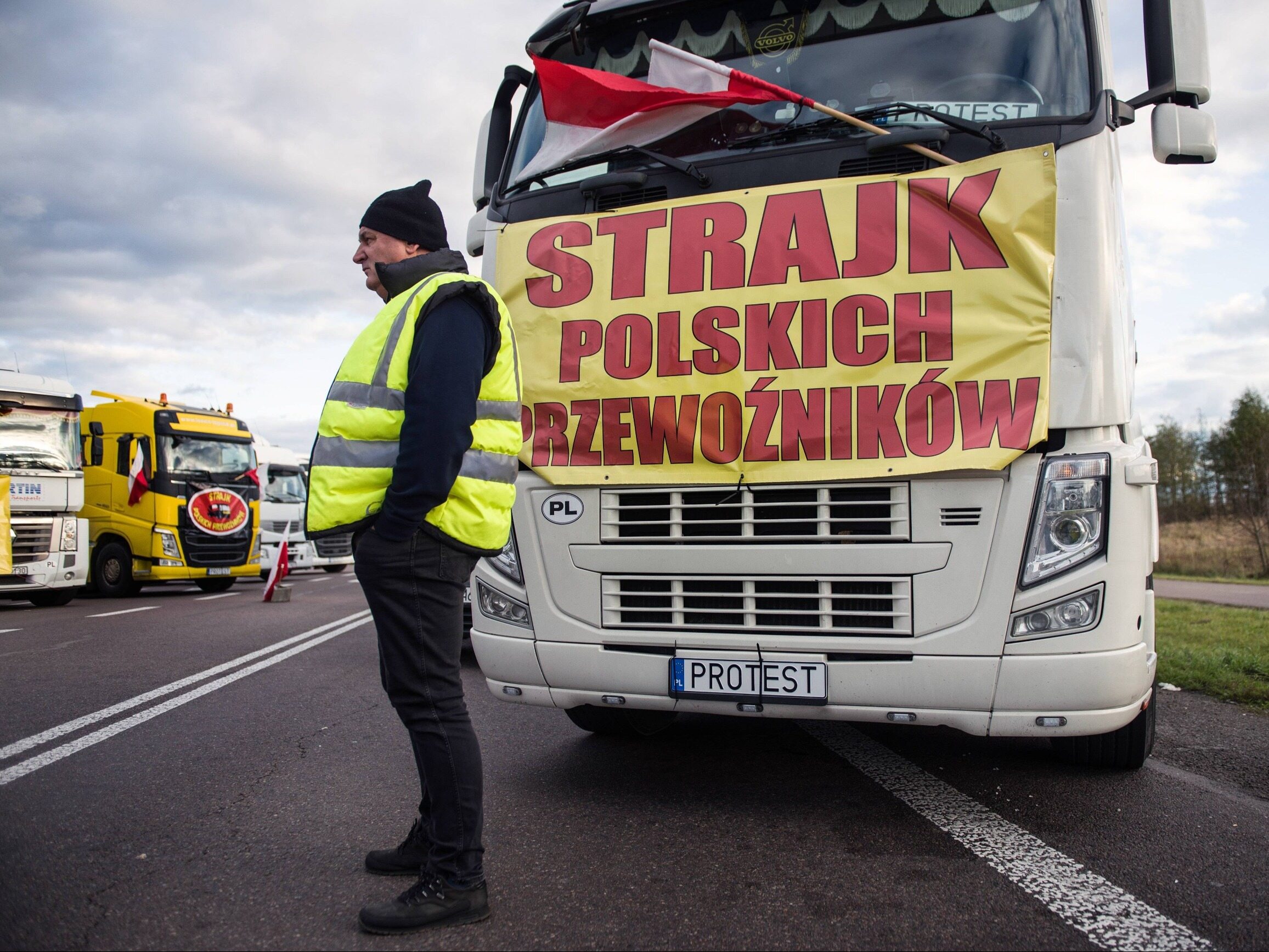 Protest Przewoźników Na Granicy. Ukraińcy Straszą Pozwami