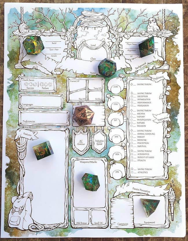 The Best DnD Character Sheets – Custom, Online, Printable + Fillable!