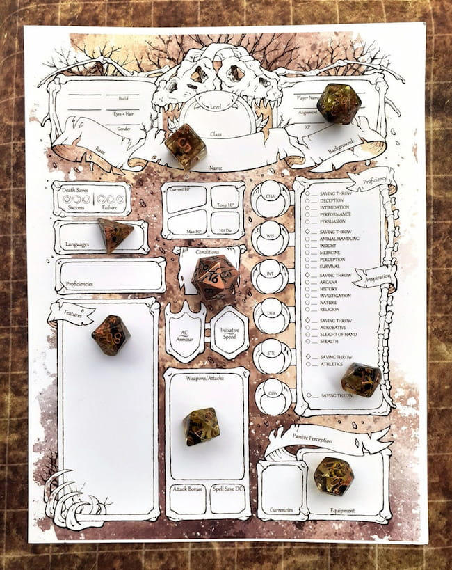 The Best Dnd Character Sheets – Custom, Online, Printable + Fillable!