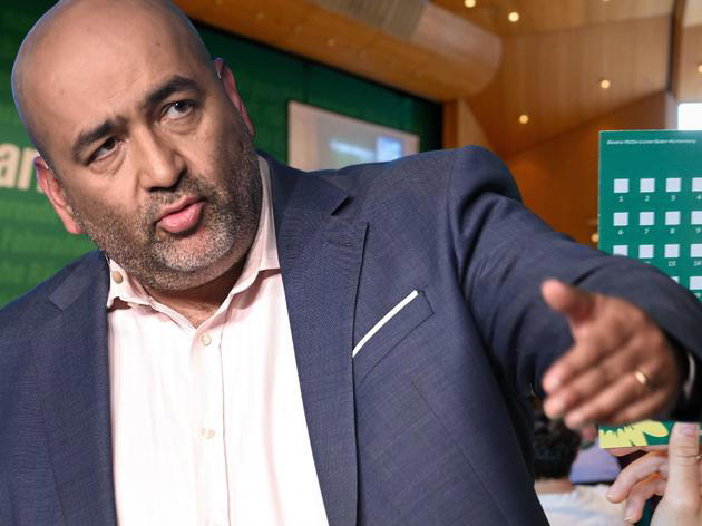 Steht vor einem schwierigen Parteitag: Grünen-Cehf Omid Nouripour.