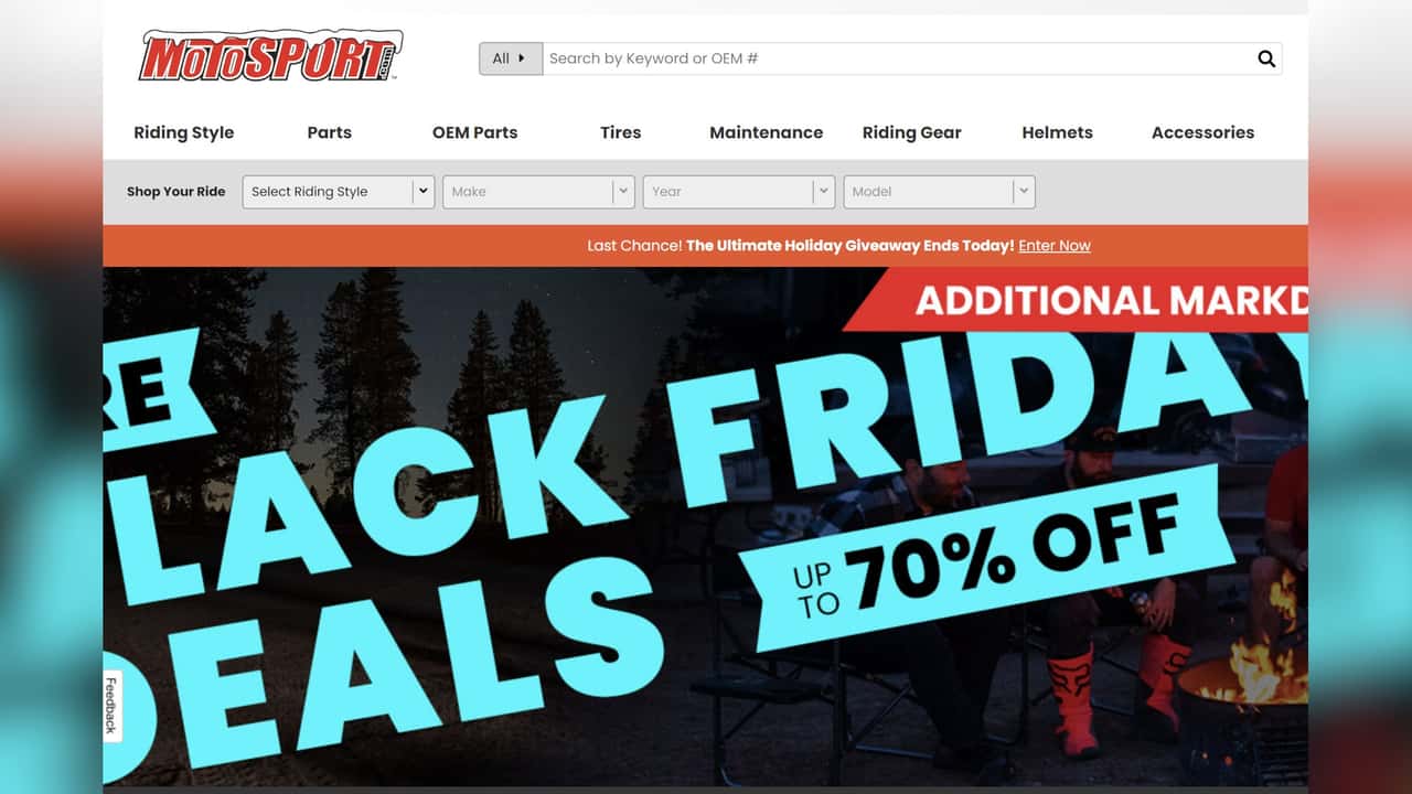 black friday, 12 motorcycle gear sales to save you money for the holidays