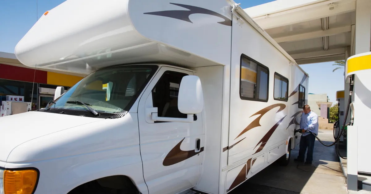<p> You may think you’ve calculated your gas costs, but filling up the tank of an RV can be expensive. </p><p>Remember to account for how many miles per gallon your potential vehicle can handle and factor in any changes in cost depending on the places you may stop for gas. </p> <p> <strong>Pro tip:</strong> Check out some of the <a href="https://financebuzz.com/top-credit-cards-for-saving-on-gas?utm_source=msn&utm_medium=feed&synd_slide=6&synd_postid=14523&synd_backlink_title=best+credit+cards+for+gas&synd_backlink_position=7&synd_slug=top-credit-cards-for-saving-on-gas">best credit cards for gas</a> to save a few extra dollars every time you fill up. </p>