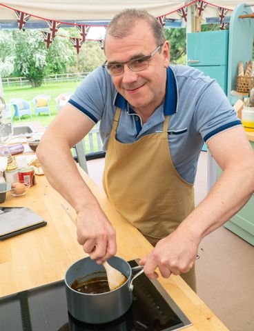 “great british baking show'”s jürgen krauss shares a cherry and hazelnut bread pudding recipe for thanksgiving