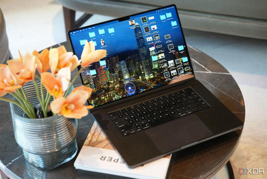 M3 Max Macbook Pro with lid opened