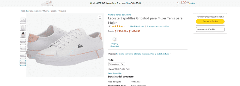 amazon, tenis originales guess, lacoste y otras marcas desde $650: más barato que en coppel | sneakers