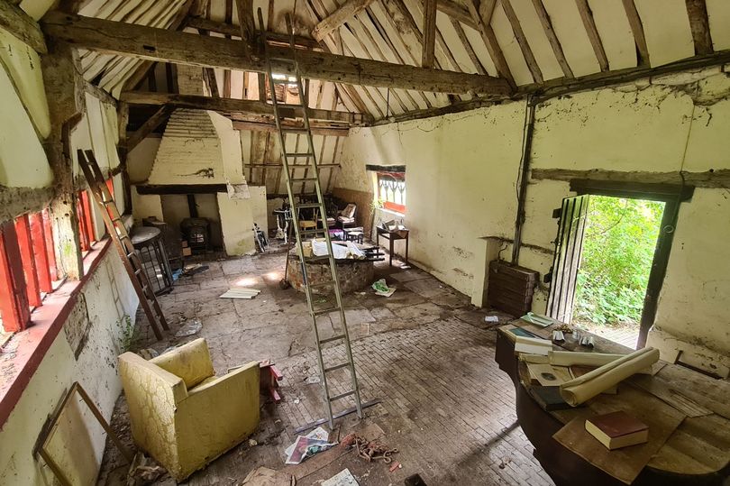chilling look inside abandoned 15th century manor house with clothes still in wardrobe