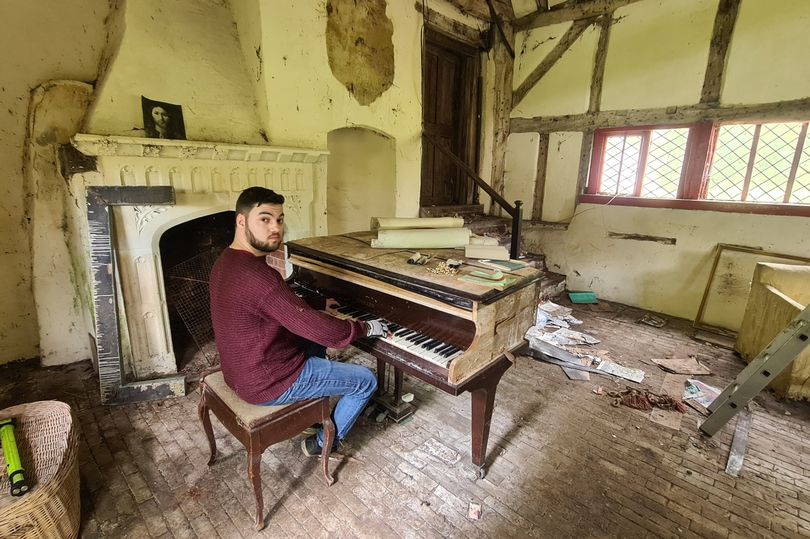 chilling look inside abandoned 15th century manor house with clothes still in wardrobe