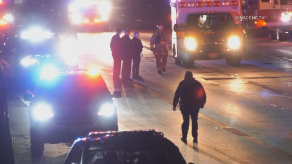 2 LAPD Officers Injured After Suspected DUI Crash On 57 Freeway In ...