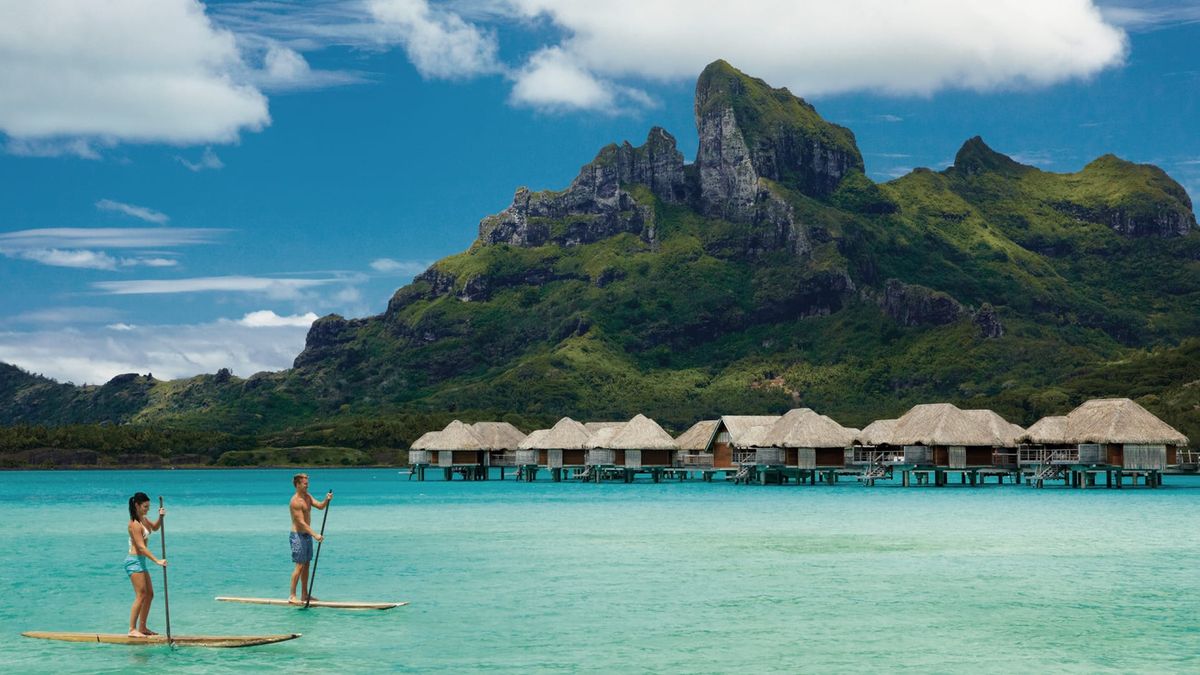 <p>Bora Bora, the "Pearl of the Pacific," offers adventure junkies an idyllic escape, and the <a href="https://www.fourseasons.com/borabora/">Four Seasons Bora Bora</a> is a luxurious gateway. With its overwater bungalows and stunning backdrop, the resort invites guests to embark on exciting adventures, whether it's jet skiing, snorkeling among vibrant coral reefs, or taking a helicopter tour for panoramic views of the island. You can even paddleboard or canoe through the crystal-clear lagoon, with chances of spotting manta rays in the surrounding waters.</p><p>After exploring, retreat to the spa to relax and recharge. The resort offers a unique <a href="https://www.fourseasons.com/borabora/offers/wellness-retreat/?gad_source=1&gclid=CjwKCAiA9dGqBhAqEiwAmRpTC2l4NfOfB7Zidy3T_YEDLhdLx1OdSb3BEGCZLVykVPTepLlHubrGjhoCT6wQAvD_BwE&gclsrc=aw.ds">wellness retreat</a> that includes sound healing, meditation, farm-to-table culinary experience, and much more. </p>