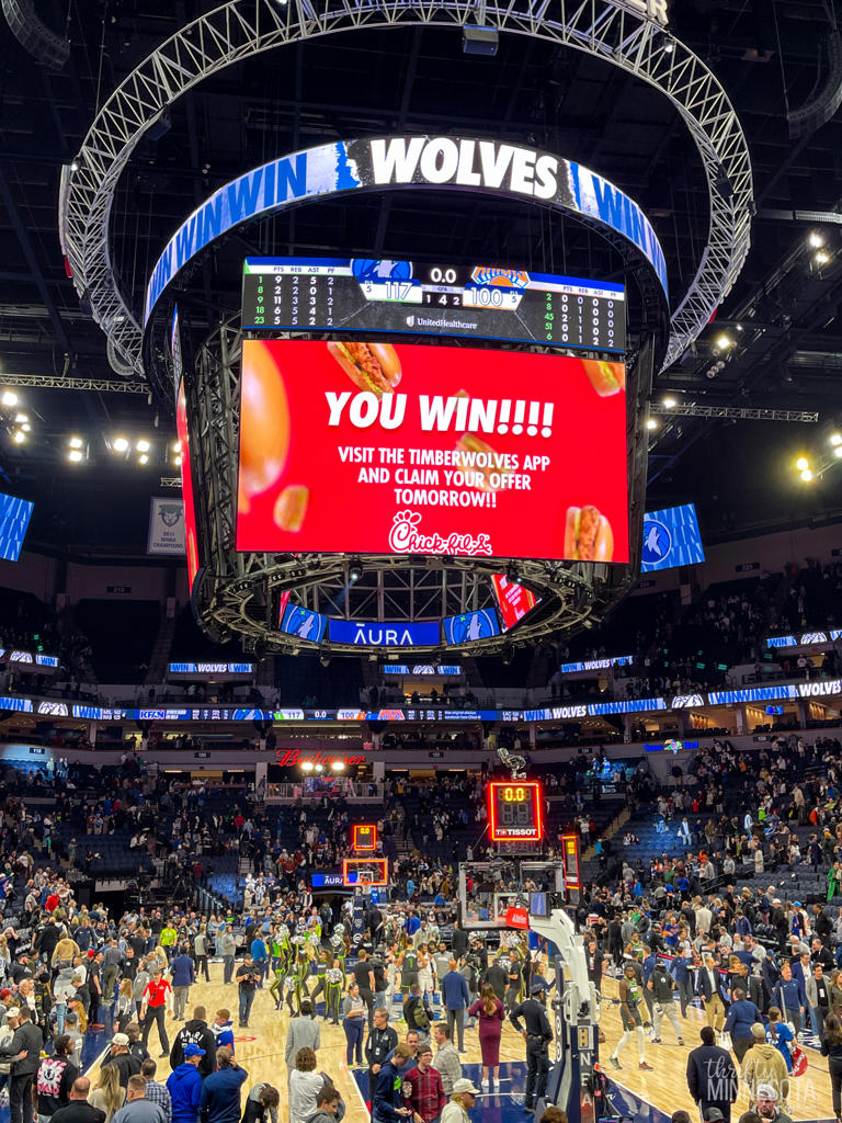 Timberwolves ChickfilA Free Chicken Sandwich Offer