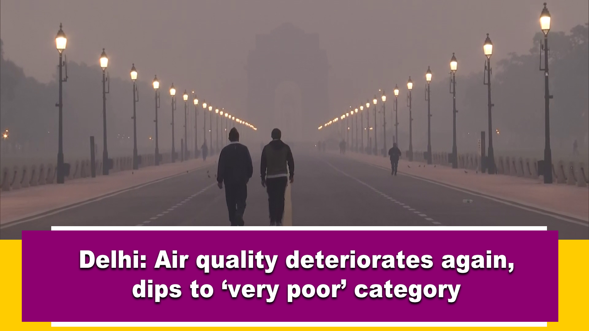 Delhi: Air Quality Deteriorates Again, Dips To ‘very Poor’ Category