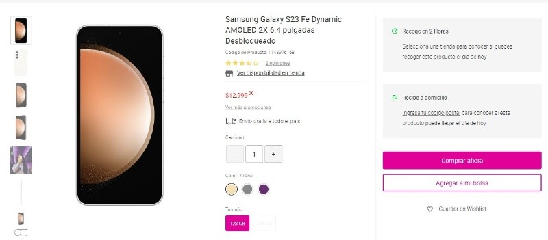 amazon, android, black friday, antes del black friday: samsung galaxy s23 fe, $3,200 pesos más barato que en liverpool