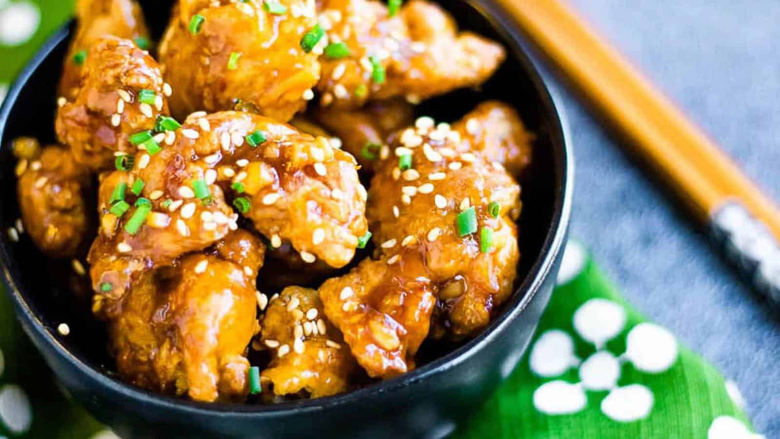 <p>Air fryer Orange Chicken is a mouthwatering combination of sweet, tangy and everything nice. If you ask us, it’s a flavor profile that never gets old. Just one bite, and your taste buds will be asking for seconds and thirds!<br><strong>Get the Recipe: </strong><a href="https://allwaysdelicious.com/air-fryer-orange-chicken/?utm_source=msn&utm_medium=page&utm_campaign=msn">Air Fryer Orange Chicken</a></p>