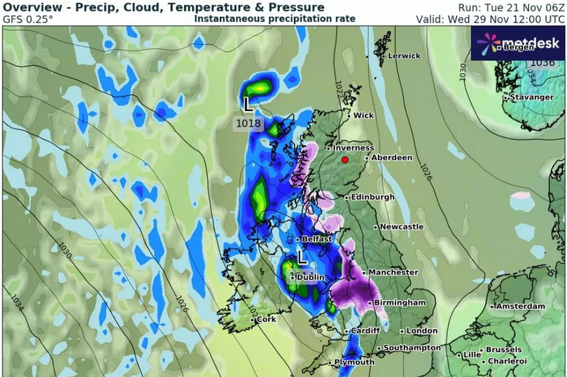 Weather Maps Reveal Exact Date 500 Mile-wide Storm Will Bring '5cm Snow ...