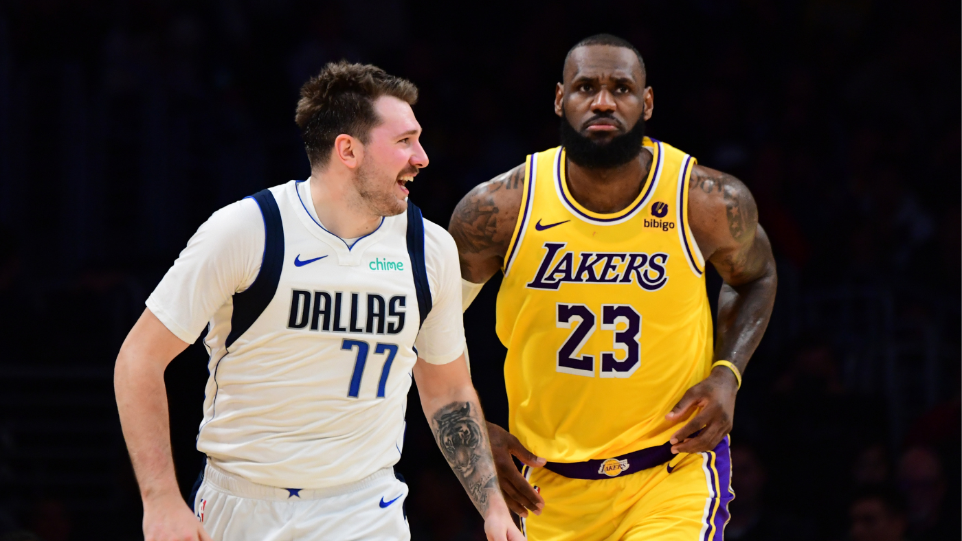 luka doncic nutmegs lebron james with pass of the year contender in mavericks' win over lakers