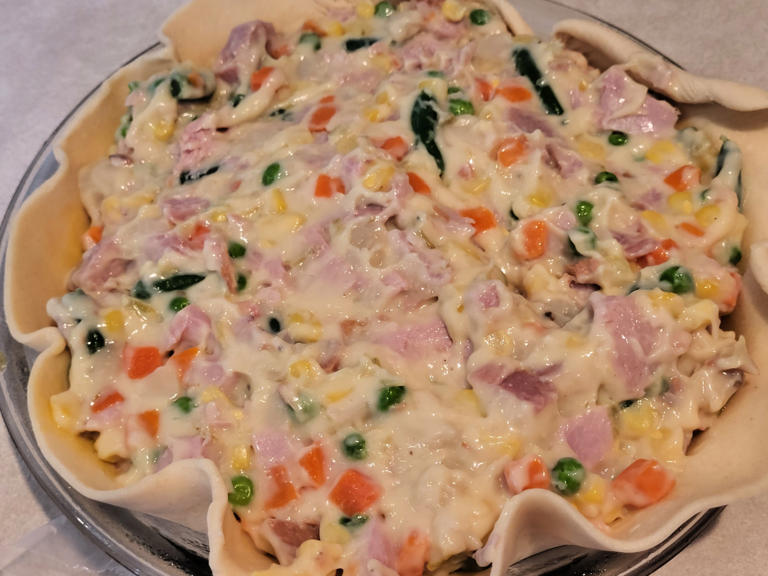 Homemade Ham Pot Pie Recipe!