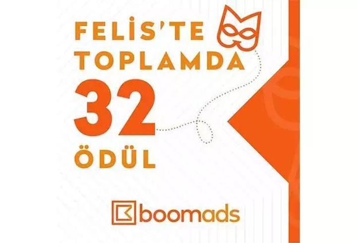 boomads, felis ödülleri'nden 32 ödülle döndü!