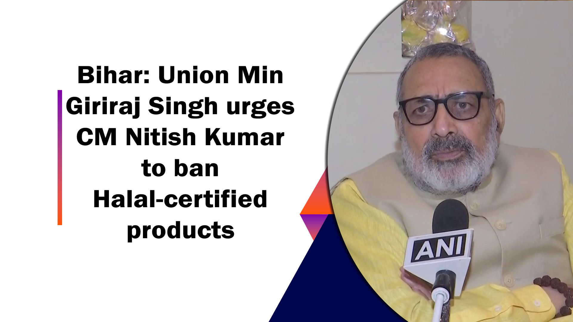 Bihar: Union Min Giriraj Singh Urges CM Nitish Kumar To Ban Halal ...