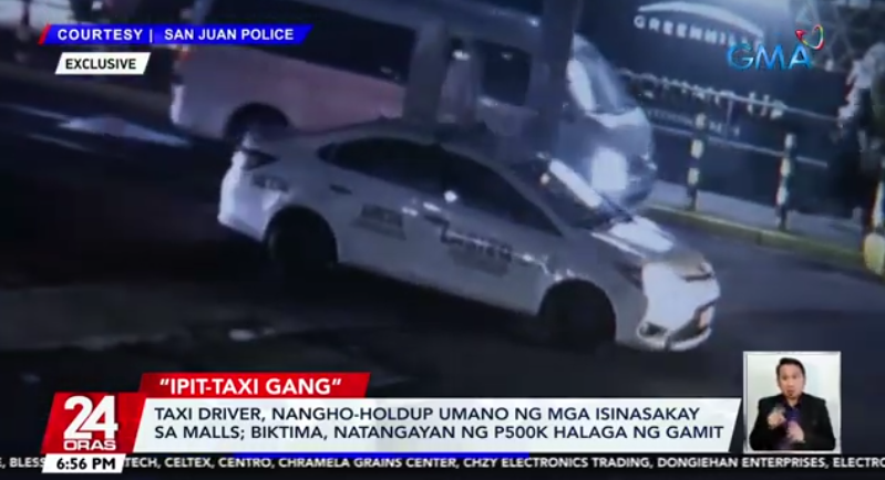 ipit-taxi gang robs 2 women of p500k worth of gadgets and jewelry in san juan shopping mall