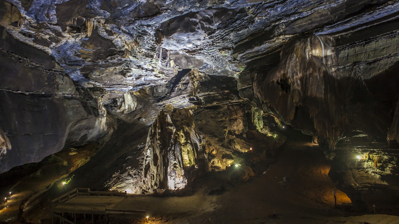 <p><strong>> Location: </strong>South Africa</p> <p>The Sudwala Caves in Mpumalanga form one of the oldest cave systems in the world dating back at least 240 million years. Thought to be the oldest cave system, Sudwala Caves has a large natural amphitheater inside dubbed Miriam Makeba Hall (in honor of the famed South African singer) that has been used for concerts.</p>