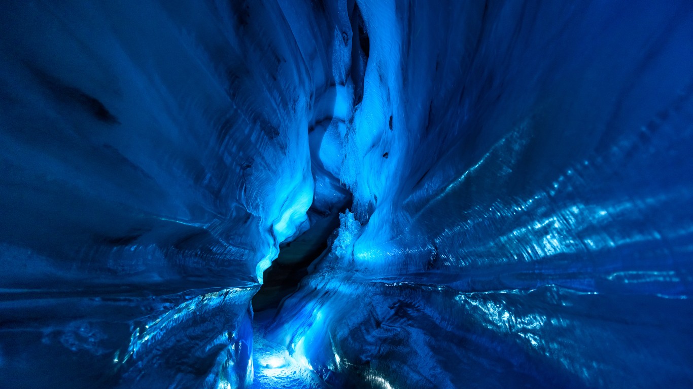 <p><strong>> Location: </strong>Norway</p> <p>Nature was the architect of this wonder in Norway's Jostedalen Valley. Located under the Nigardsbreen glacier, the blue ice caves are surrounded by ice and snow and have naturally sculpted ice walls that glow in different shades of blue. You can go solo but it is advised to use a guide. The hike each way is about four miles.</p>