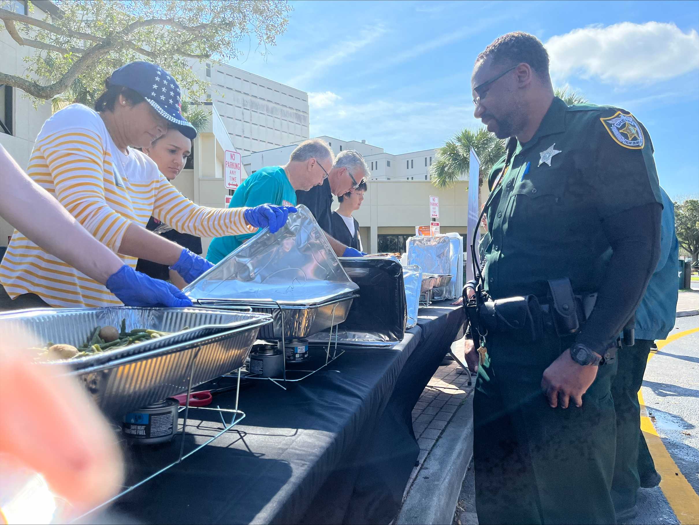 About 300 Deputies Fed At A 'First Responders' Thanksgiving'