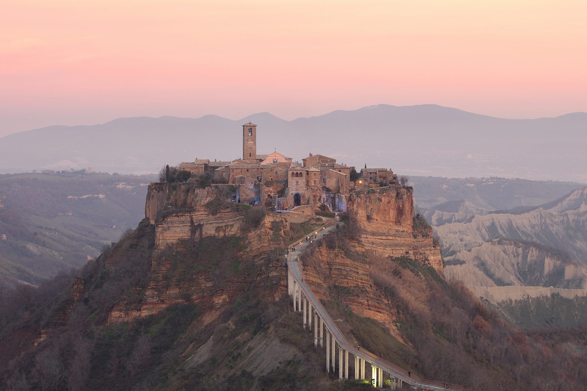 <p>'The dying town:' this is how Italians define this wonderful village built on a hill. Its origins date back to the Etruscans - 2,500 years ago!. About two hours from Rome this village is one of 'the most beautiful in Italy.' It is accessible via a long bridge that can only be crossed on foot.</p>