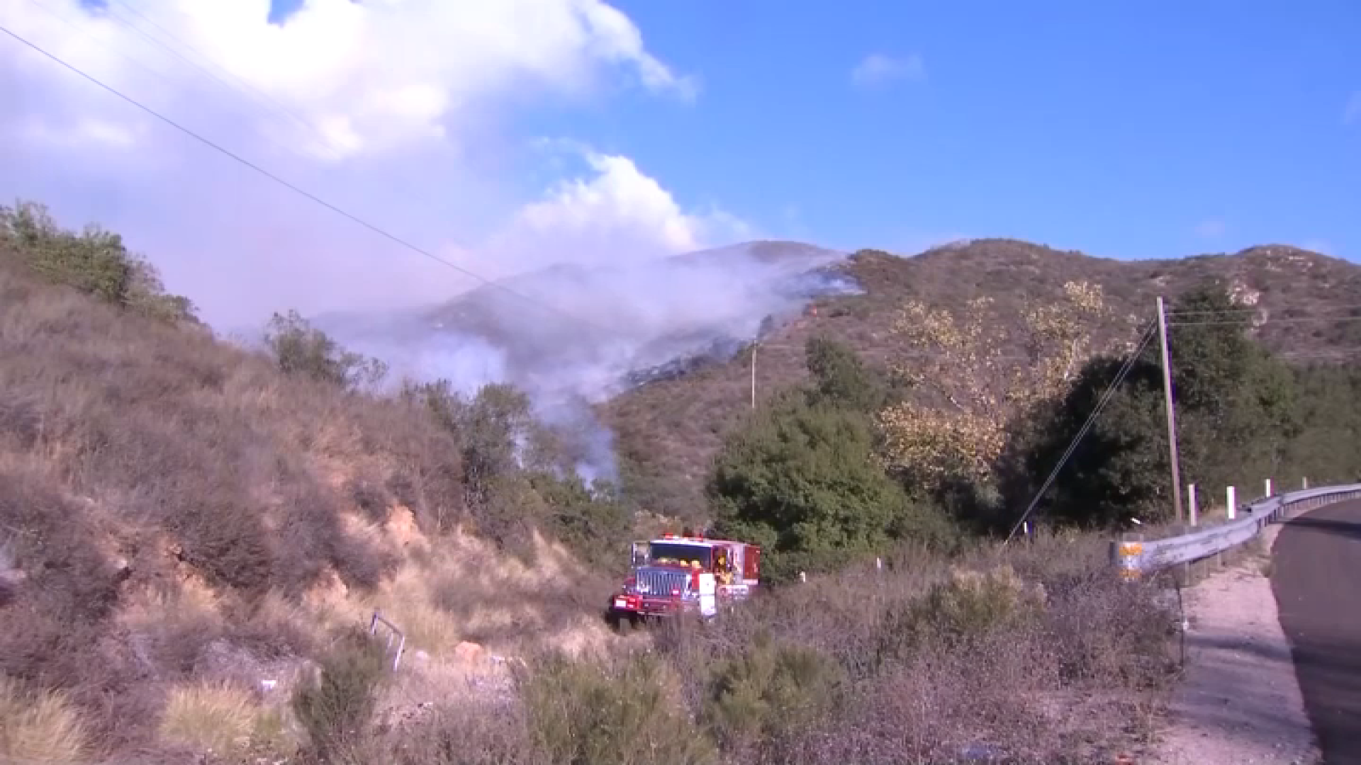 San Diego Firefighters Halt Spread Of Thanksgiving Day Jamul Brush Fire, Evacuation Orders Lifted