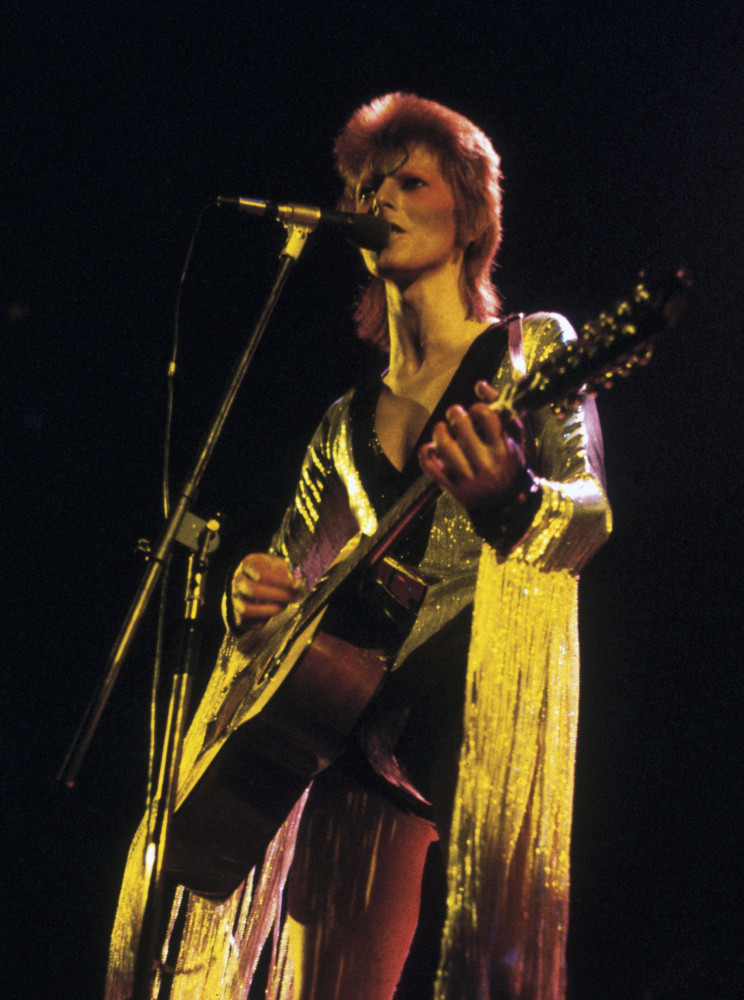 <p>The alien glam-rock style of Ziggy Stardust  influenced a whole generation, and contributed to the birth of the "cult of Bowie."</p>