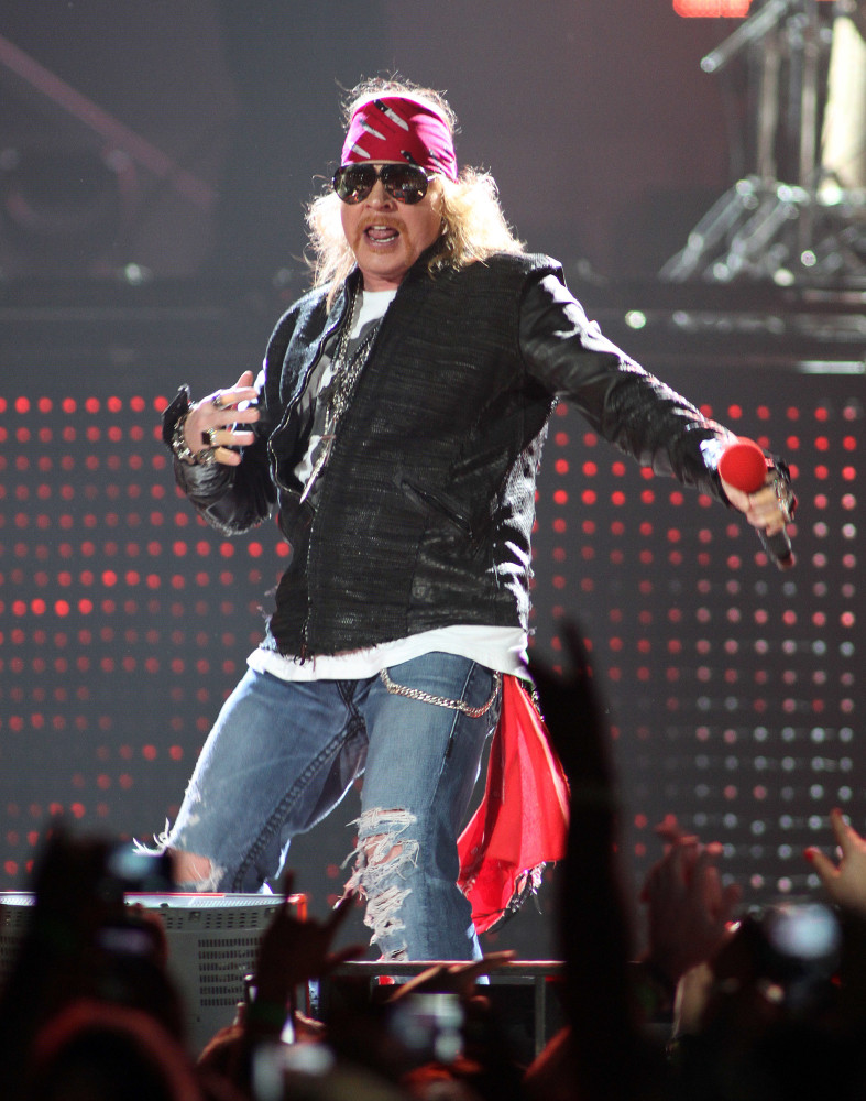 <p>The Guns N’ Roses musician maintains his old iconic look of a thick red bandanna, clothes littered with random graphics, a shirt hanging from his waist, and shades.</p><p>You may also like:<a href="https://www.starsinsider.com/n/413073?utm_source=msn.com&utm_medium=display&utm_campaign=referral_description&utm_content=624139en-ae"> Who'd have guessed that these celebrities are the same age?</a></p>