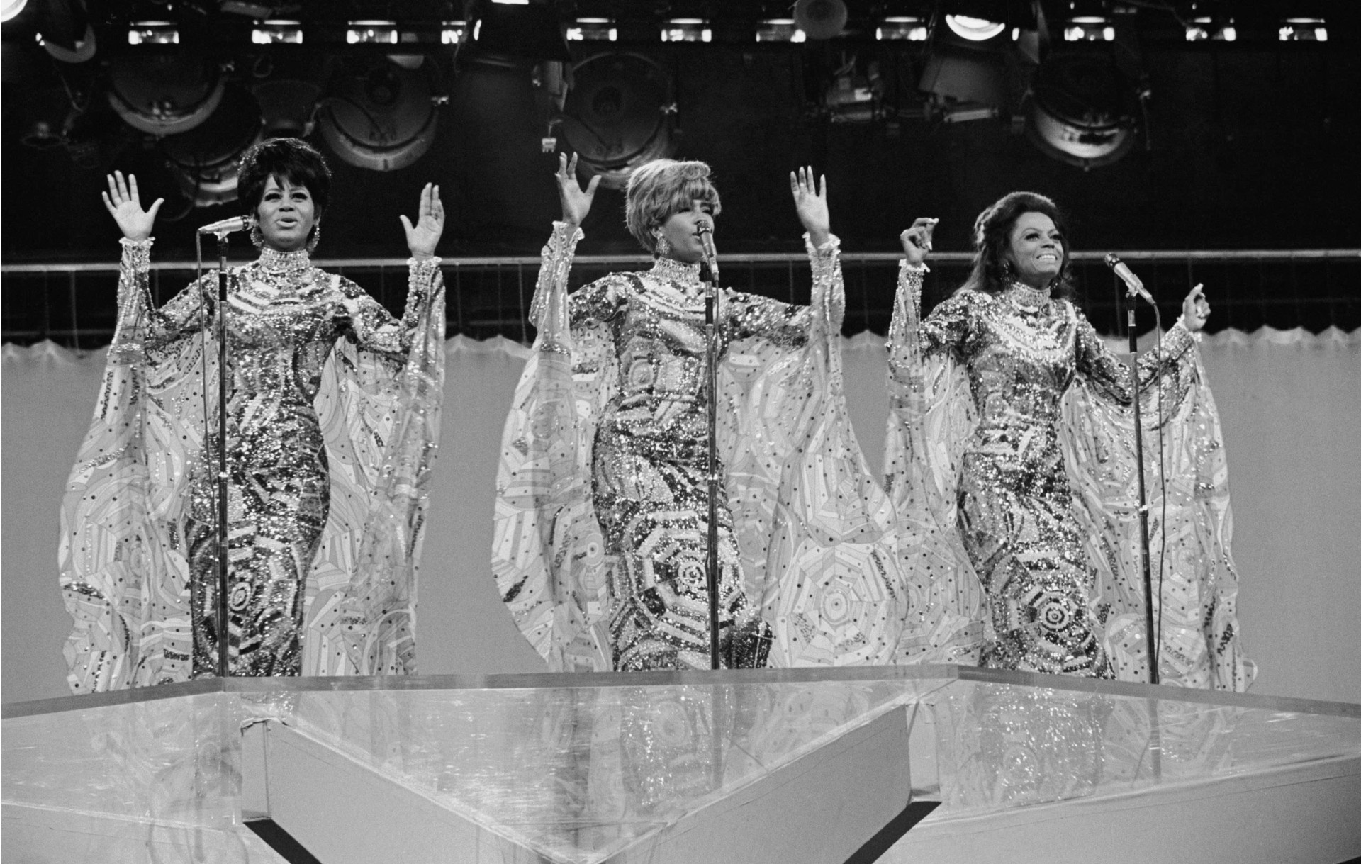 <p>Florence Ballard, Diana Ross, and Mary Wilson set the standard for group coordination.</p>