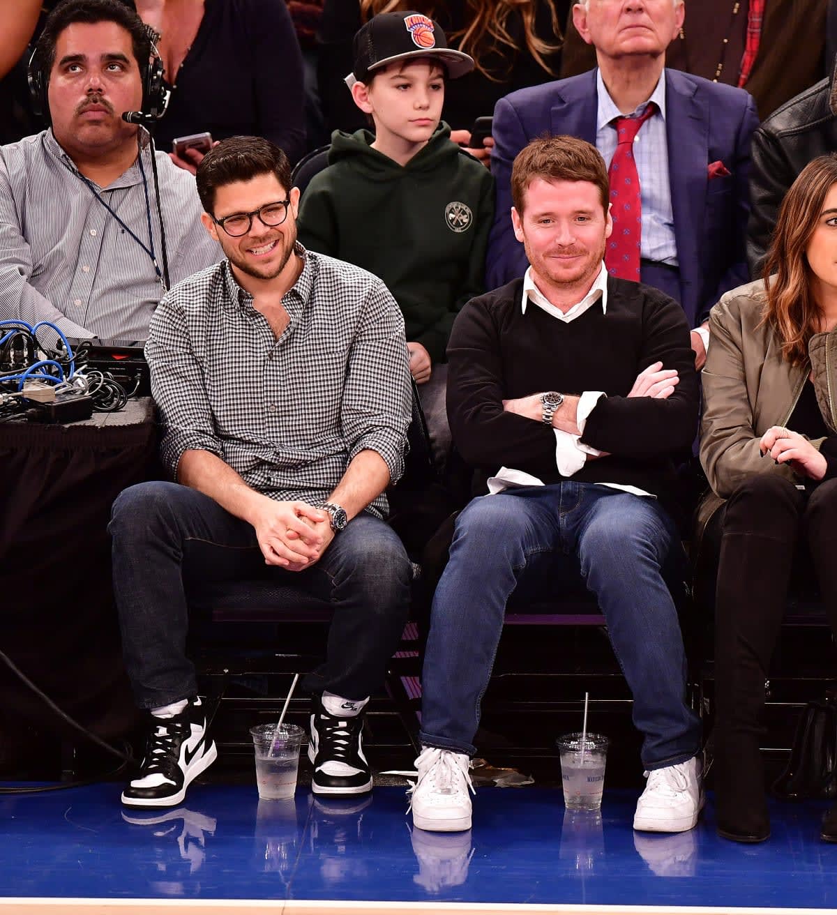 Jerry Ferrara and Kevin Connolly attend Washington Wizards Vs. New York Knicks game. Photo by James Devaney | GC Images