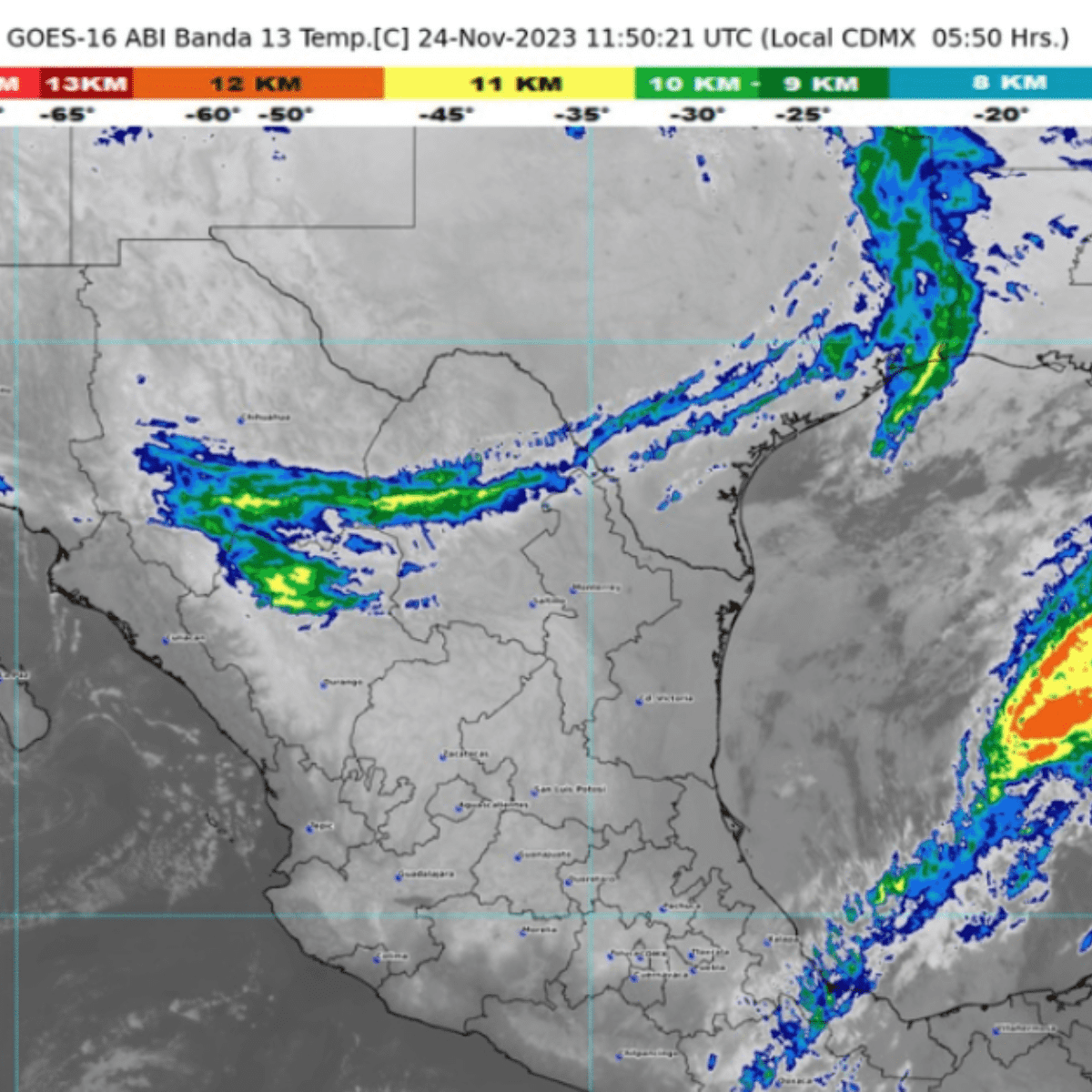 clima en méxico: se pronostican lluvias puntuales fuertes en chiapas y viento fuerte en el norte del país