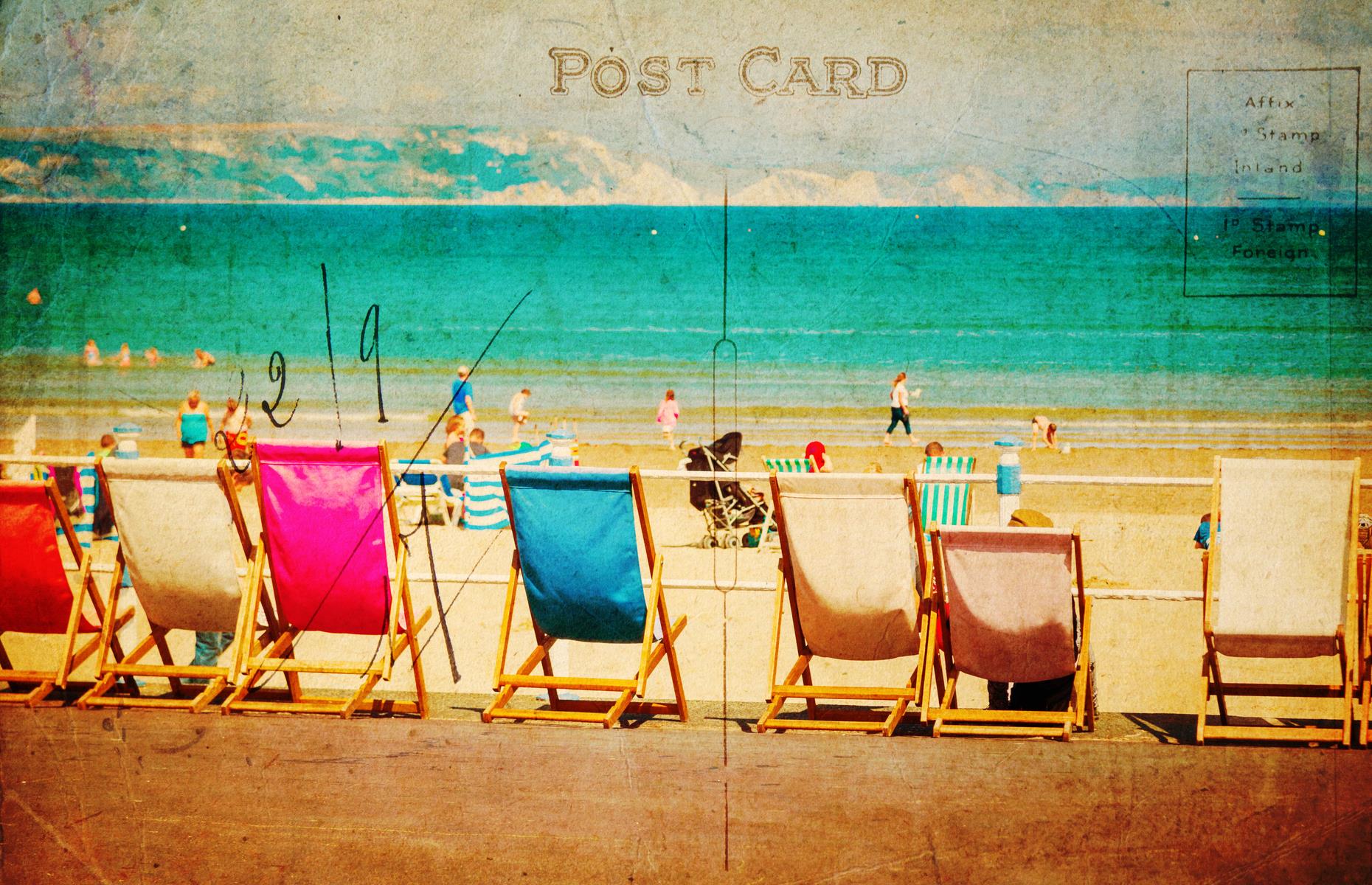 <p>In 1918, the half-penny postage rose to a penny which led to a decline in the popularity of sending postcards so frequently. But the vacation postcard came into its own as the British seaside became an increasingly popular tourist destination after the war. Sending a postcard to those back home became an essential part of vacation tradition. </p>