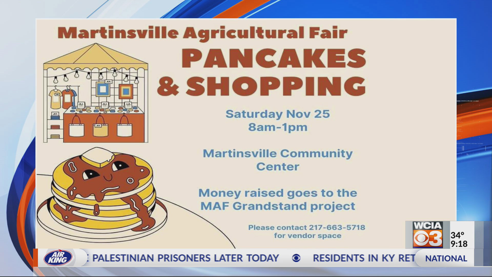 Martinsville Agricultural Fair to host pancake breakfast and craft market
