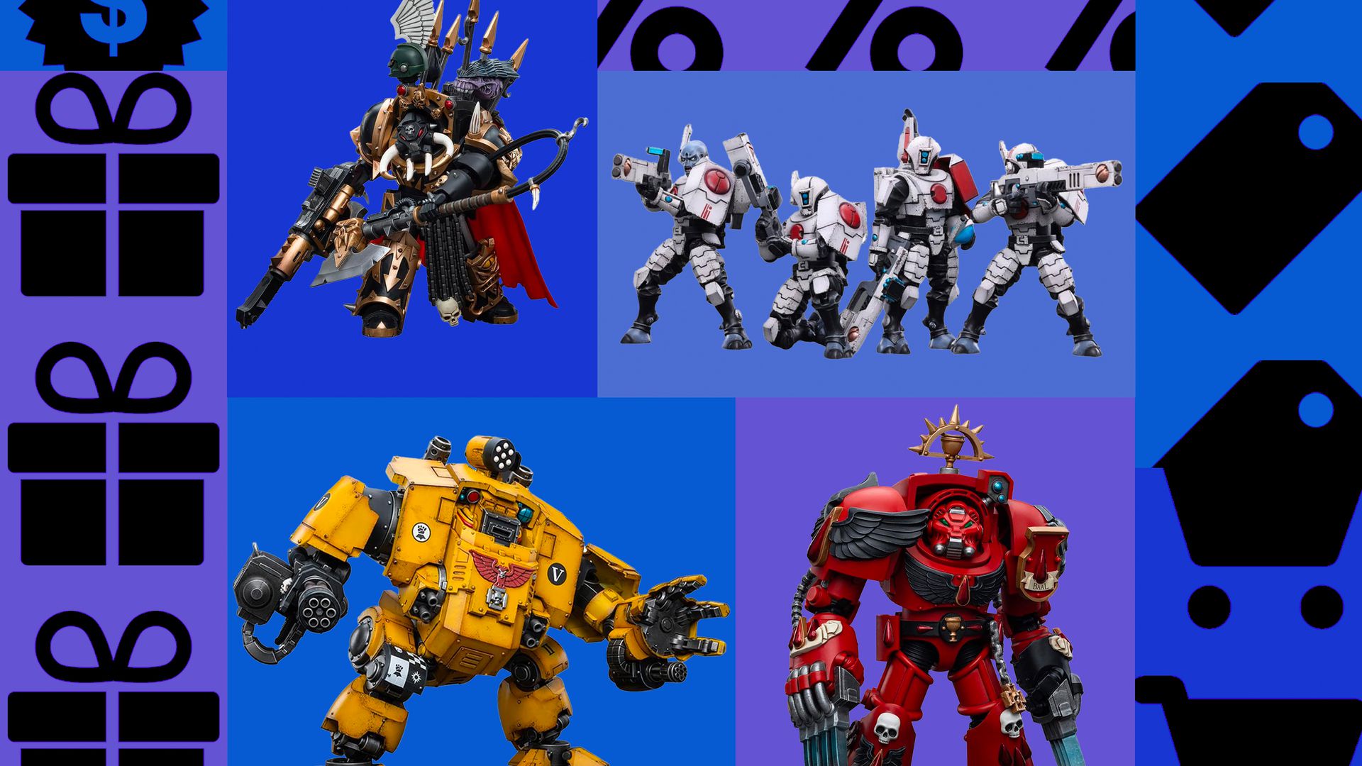 amazon, by the emperor! joytoy warhammer 40k action figures are on sale for cyber monday