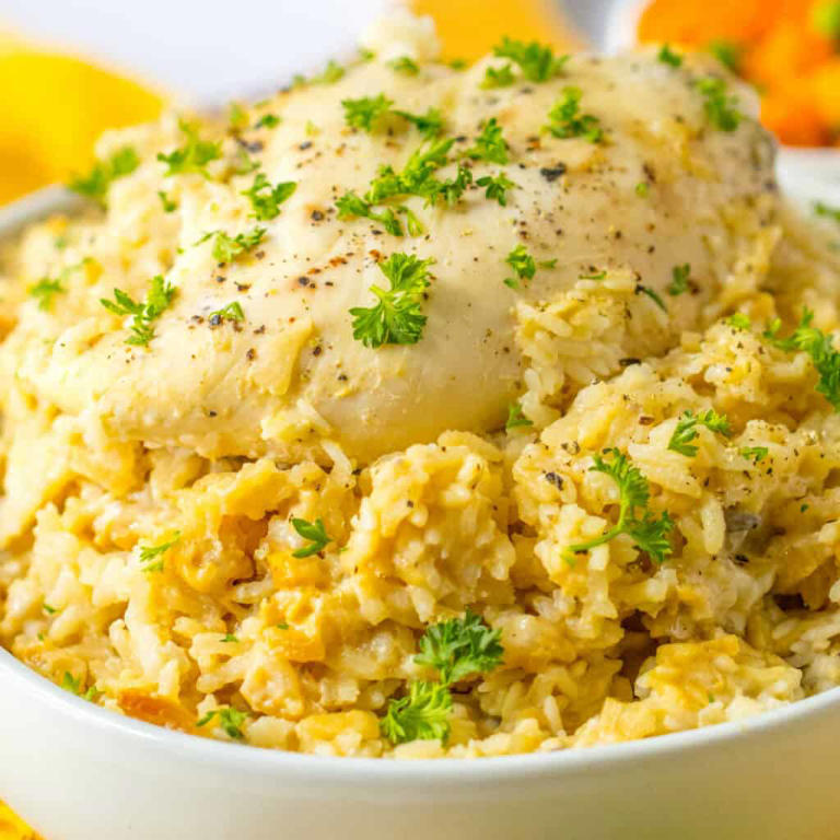 Easy No Peek Chicken and Rice Casserole