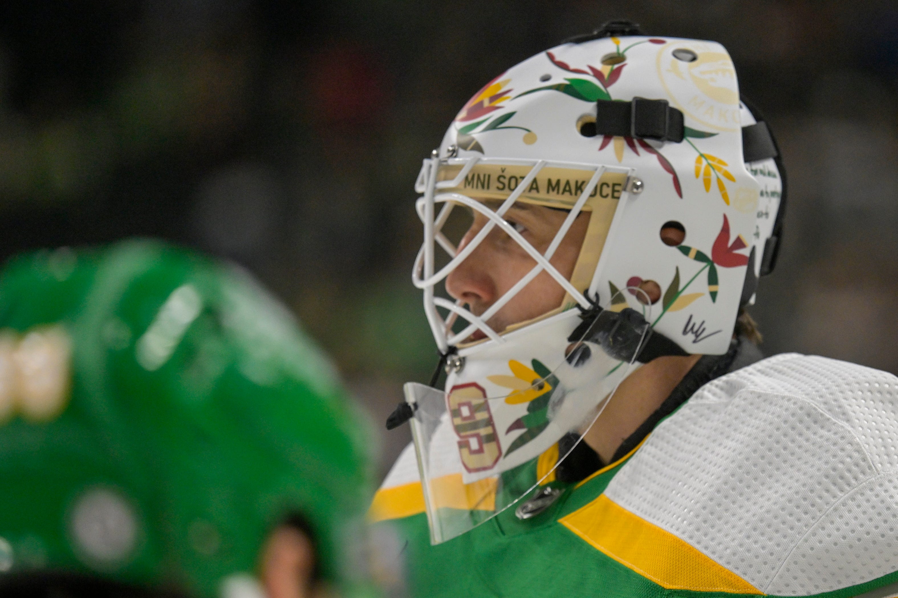 wild's marc-andre fleury wears native american heritage mask after being told he couldn't