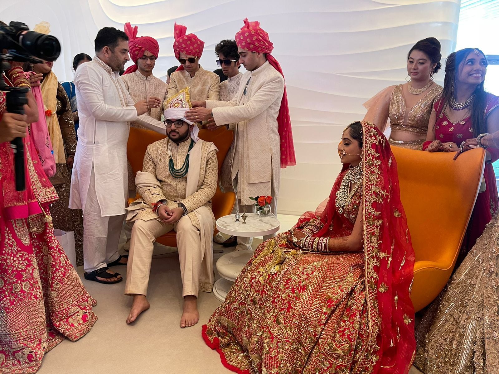 indian jewellery heiress ties the knot in lavish 'wedding in the sky'