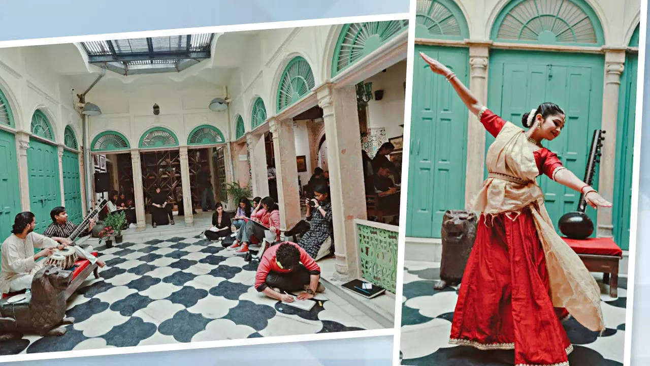 restored haveli turns into a haven of art for world heritage week