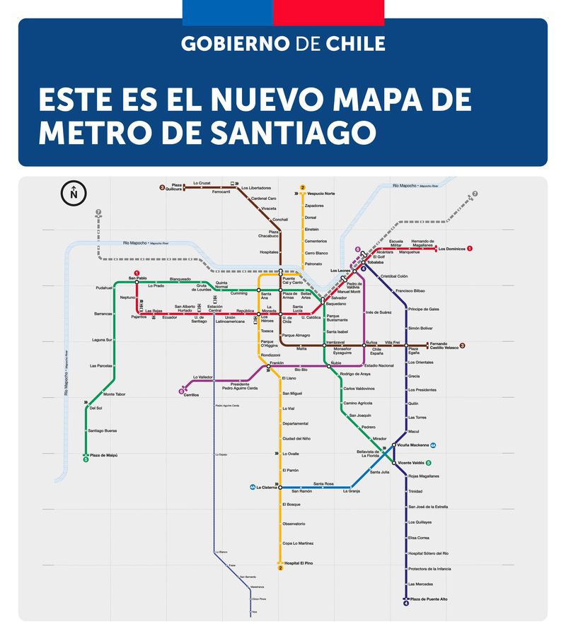 este lunes inaugurarán nuevas estaciones en la línea 2 del metro de santiago