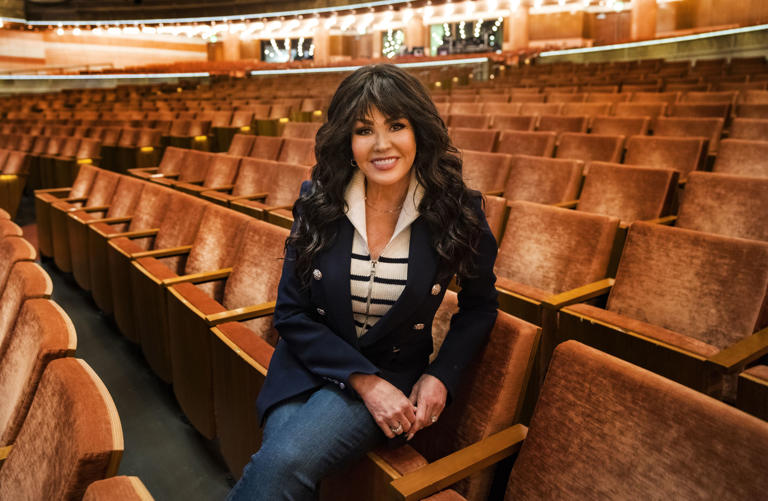 (Rick Egan | The Salt Lake Tribune) Marie Osmond at the Eccles Theater, on Thursday, Nov. 16, 2023. She is set to perform two Christmas-themed shows at the Eccles, on Saturday, Dec. 2, 2023.
