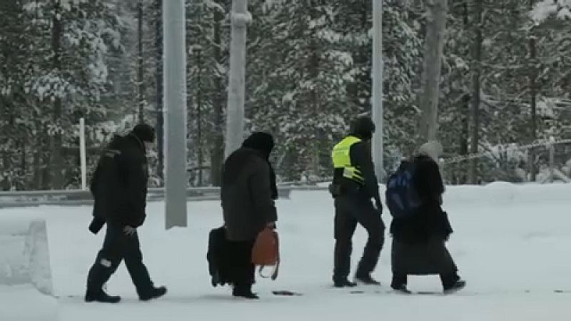 nem tudják a hétvégén érkezett menekülők, hogyan jutottak a finn határig