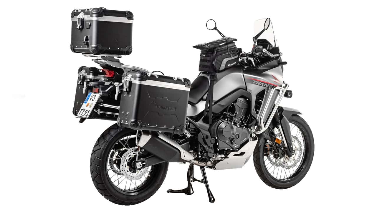 touratech goes all-in with honda xl750 transalp accessories