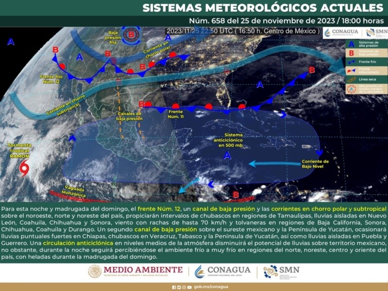 tormenta tropical ramon: así será la trayectoria del ciclón en el pacífico | en vivo