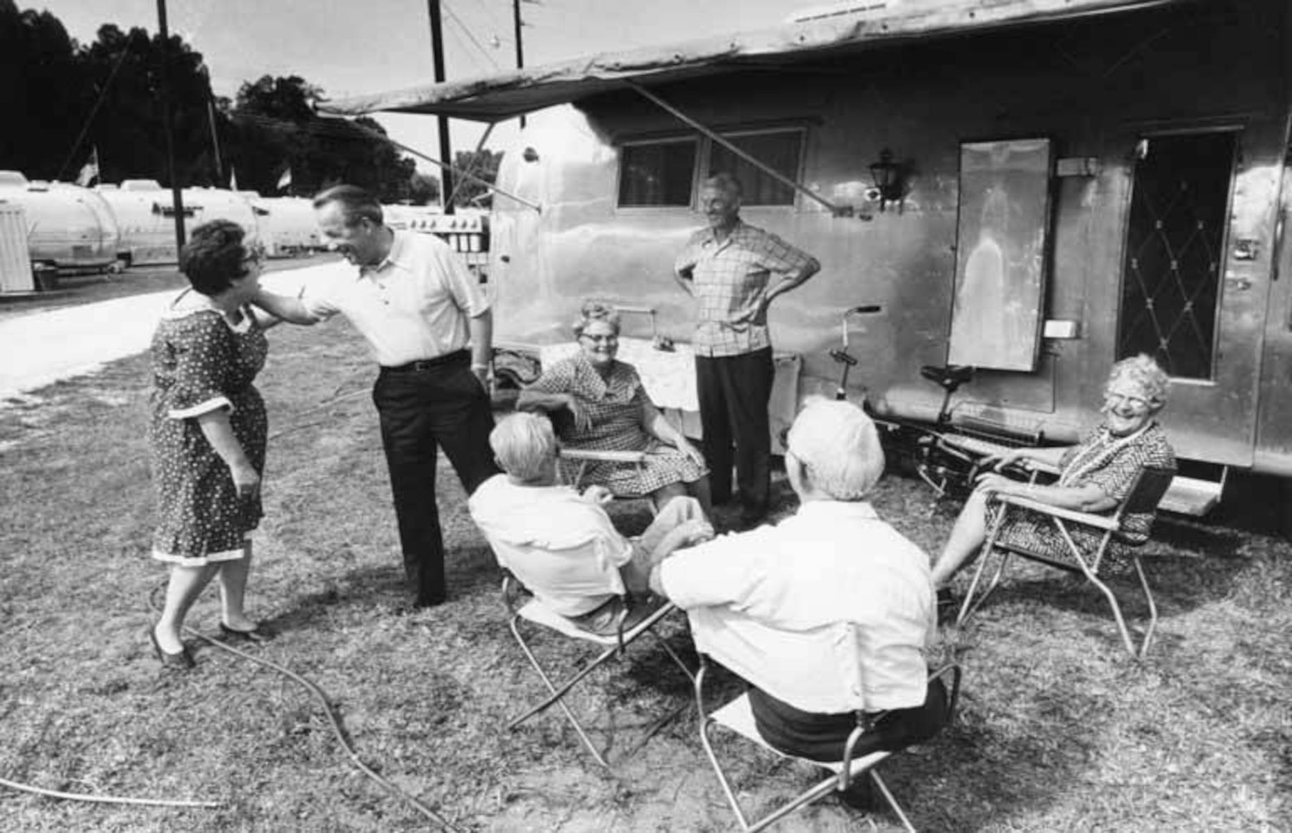 <p>The firm outgrew its Californian HQ by the 50s, and in 1952 Byam opened a larger factory in Ohio.</p>  <p>With sales buoyant throughout the decade, Byam further refined his RV lineup and launched the Airstream International, "the world's first self-contained trailer", in 1958.</p>