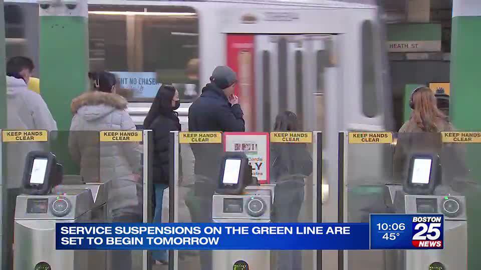 First Of Nearly Two Dozen MBTA Green Line Closures Begin Monday