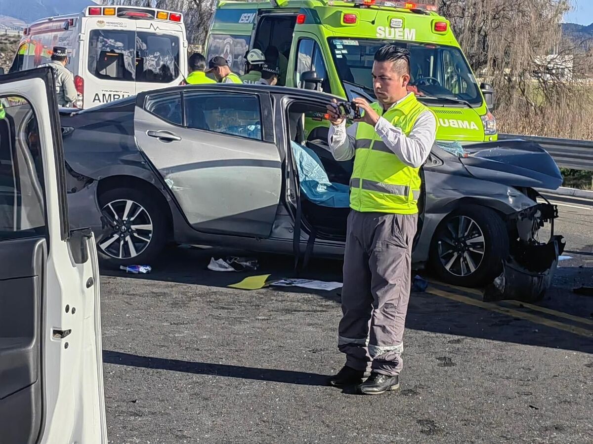 muere una persona tras choque de automóviles en edomex; reportan cinco heridos