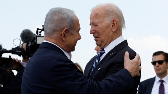 Joe Biden Repeats Two-state Solution Call Amid Israeli PM Netanyahu's ...