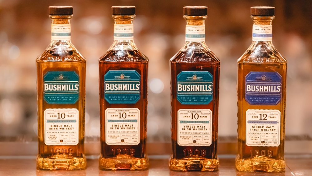 bushmills is dropping 4 new cask-finished irish single malt whiskeys. here's our first taste.